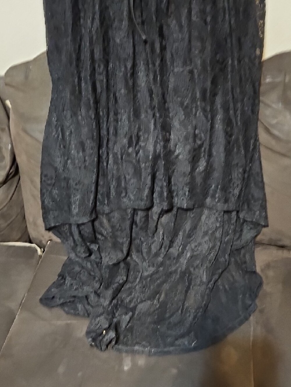 Hot Topic Black Lace High-Low Corset-Style Dress - Picture 3 of 10